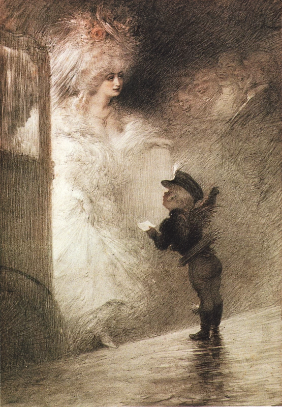 Charles Léandre - Il piccolo messaggero, Musée de Condé sur Noireau